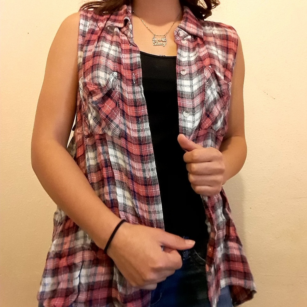 Sleeveless Flannel